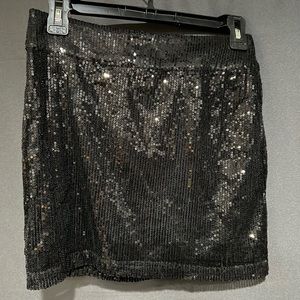 Forever21 NWT black sequin mini skirt